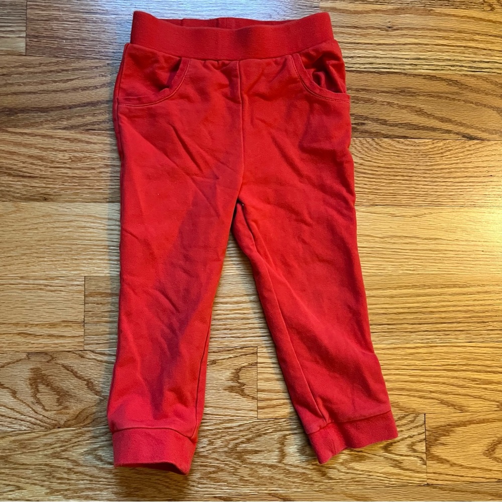 Marimekko red sweatpants size 2 years